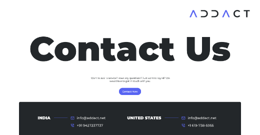 Contact Us Today for CMS Web Development | Addact