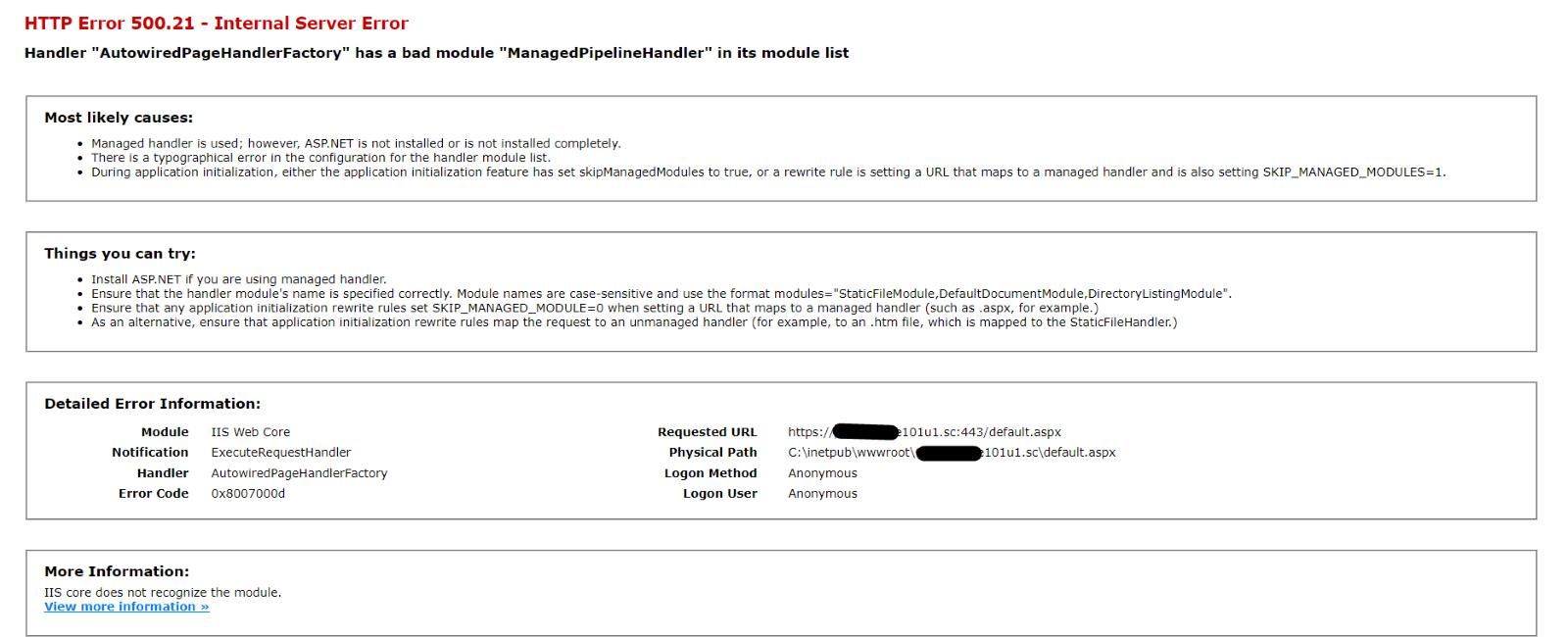 handler-AutowiredPageHandlerFactory-has-bad-module-ManagedPipelineHandler-module-list-error-on-iis-1.png
